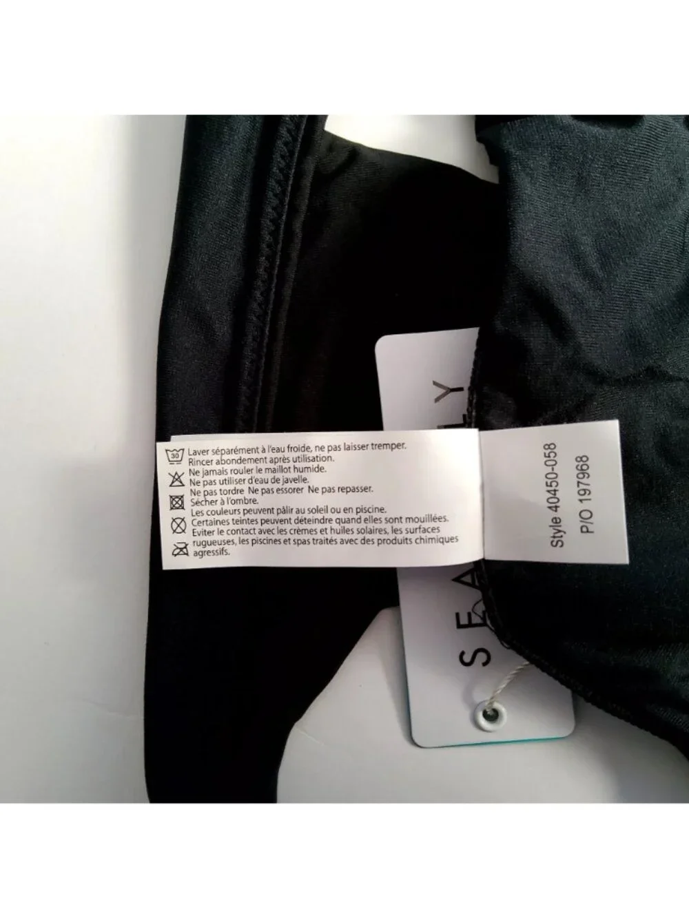Seafolly Womens Black Bikini  Side strap detailing Size 12 Nylon & Elastane - Picture 7 of 7